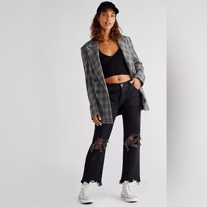 Free People Maggie Mid- Rise Straight Leg Jeans